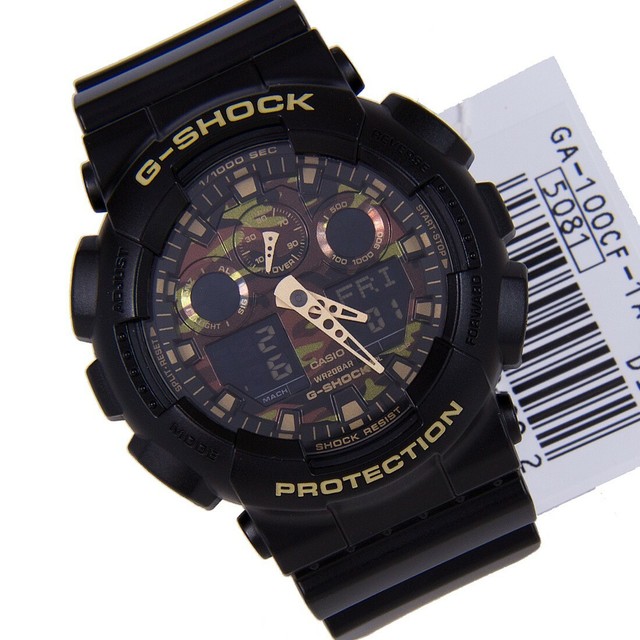 Casio Gshock Camouflage Dial Series 5081 Ga100cf1a9jf Fashion Wrist