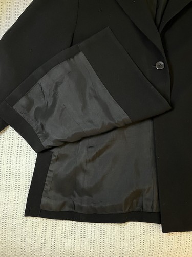 Vintage Petite Valerie Stevens Women Size 6P Black Blazer Jacket Lined - Picture 14 of 20