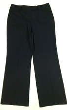 TALBOTS Women's Pants Sz 12 Black / Very Dark Blue Stretch Dress Slacks