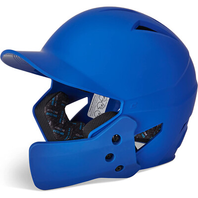 Used Champro HX Gamer Plus Bsbll Helmet w/Flap-ROYAL BODY-MATTE-Senior