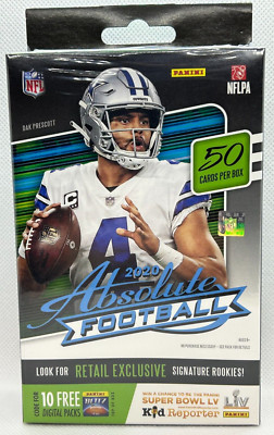 2020 Absolute Football - Hanger Box - Factory Sealed! - 50 Cards per Box!
