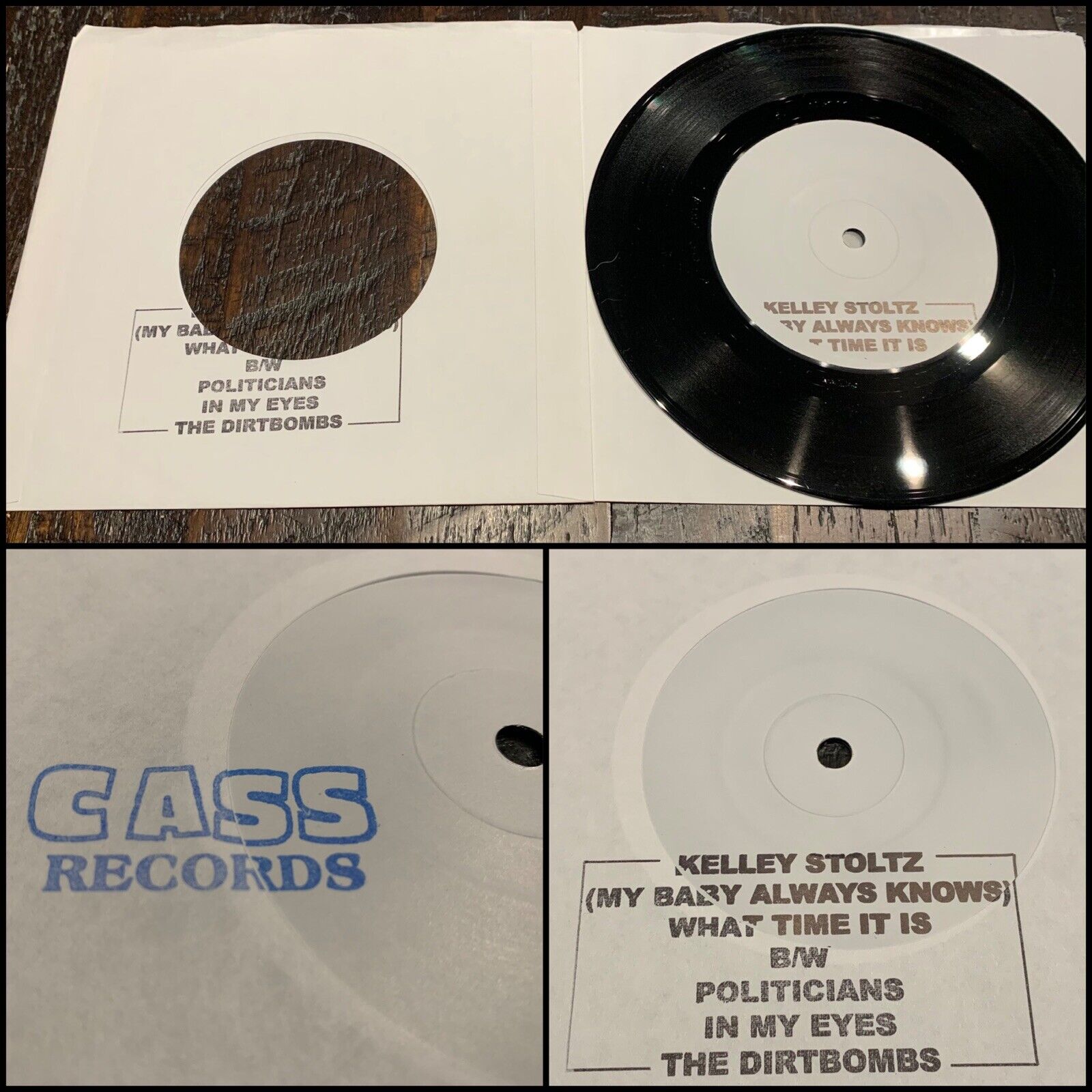 THE DIRTBOMBS / KELLEY STOLTZ Tour 7” Vinyl-the gories the white stripes screws