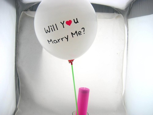 weiße 12" Latexballons WILL YOU MARRY ME Verlobungsvorschlag Requisite Party Dez - Bild 5 von 6