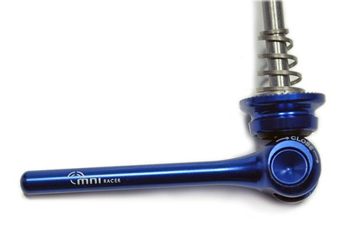 OMNI Racer WORLDS LIGHTEST Race-Lite Titanium Alloy Road Wheel Skewers: 46g BLUE - Picture 4 of 6