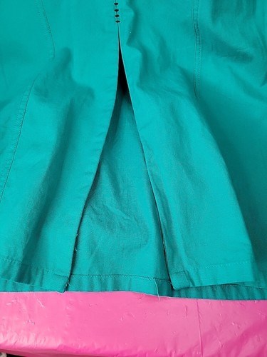 W Kurtas Duster Women's Size 6 Turquoise Green Long Tunic A-Line - Picture 3 of 16