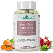 Neuherbs Hair Skin Vitamins Capsules, 60 Capsules