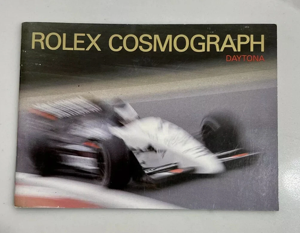 Authentic Rolex ZENITH Daytona Booklet Manual Set 165288 16520 165233 80s-90s