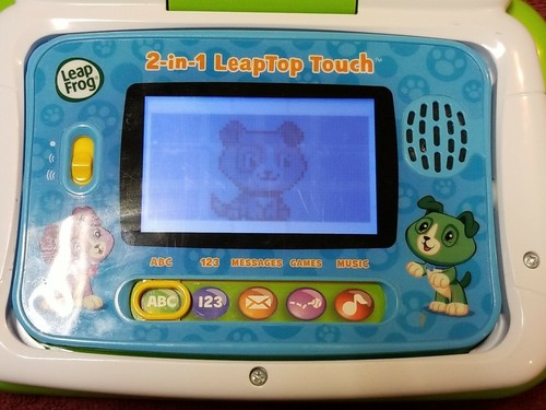 LeapFrog 2 in 1 LeapTop Touch Green Laptop - Picture 4 of 6