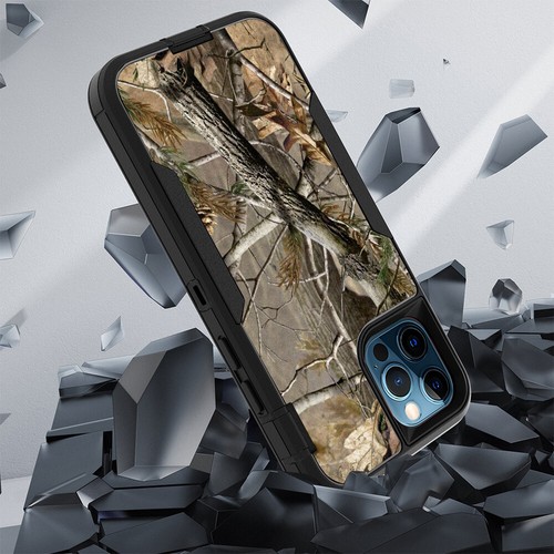 Tree Camo Shock Proof Dual Layer Cover Case For Apple iPhone (Choose Model) - Picture 10 of 31