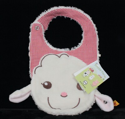 RARE! DISCONTINUED ORIGINAL STEIFF HAPPY FARM LAMBALOO LATZCHEN 27 BIB NEW