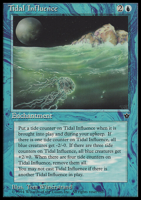 Magic the Gathering MTG Tidal Influence (28) Fallen Empires   LP