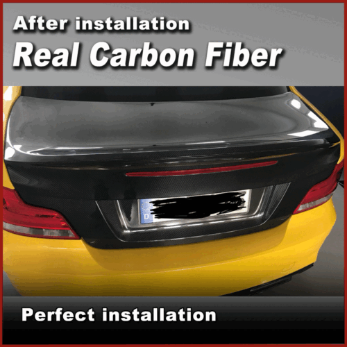 Carbon Heckklappe Kofferraum Deckel Spoiler Passt für BMW 1er E88 E82 Coupe 1M - Bild 4 von 9
