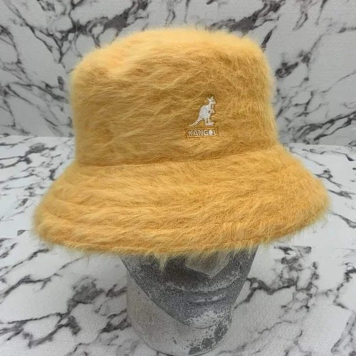 Men's Kangol Lahinch Furgora Yellow Casual Bucket Hats NWT - 第 1/5 張圖片