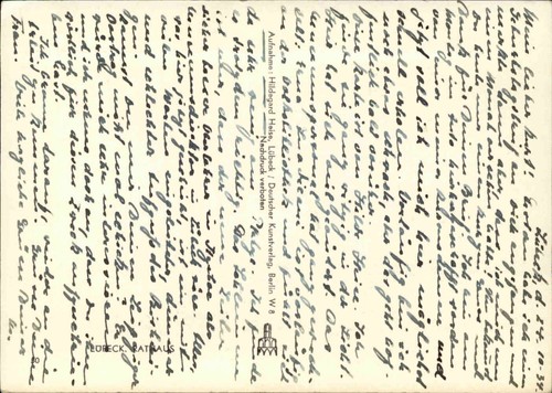LÜBECK Schleswig-Holstein Türme Rathaus alte Postkarte Ansichtskarte ~1934 - 第 2/2 張圖片