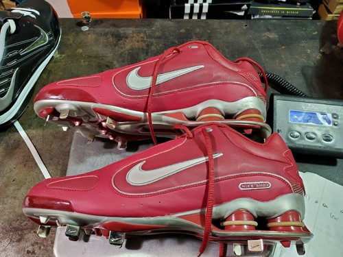 Nike Shox rot/weiß Metall Baseball Stollen neu Herren Größe 14 - Bild 5 von 5