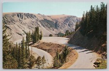 Beartooth Highway Montana, Mae West Curve, Vintage Postcard