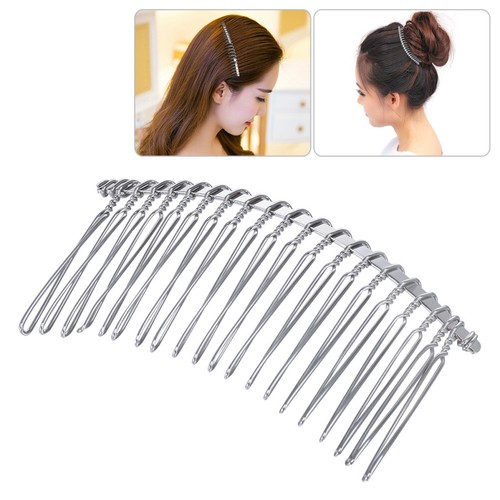Wedding Veil Comb Metal Hair Clip Wire Headgear - Bild 6 von 6
