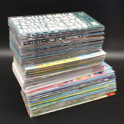 50x Stickerbogen keine doppelt Set DIY Basteln Kindergeburtstag Kita 3D Effekt