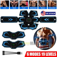 EMS Abdominal Muscle Toning Trainer ABS Stimulator Toner Fitness Binder Gym Belt