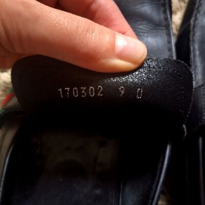 GUCCI FLAG Black Leather Boat Deck Loafers sz 9 | eBay display picture 1