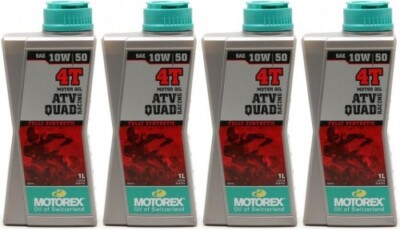 MOTOREX 4T ATV QUAD Racing SAE 10W-50 Motorrad Motoröl 4x 1l = 4 Liter
