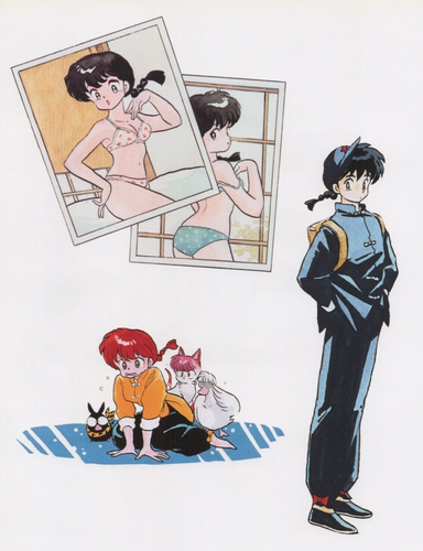 2003 RANMA 1/2 DOUBLE-SIDED POSTER 2 Posters in 1 (10.5" x 8.5") Manga Anime #46
