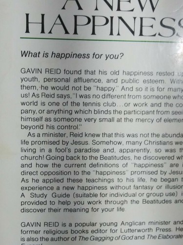 A New Happiness: Christ's Pattern for Living in Today's World 1974, G. Reid Book - Picture 11 of 22
