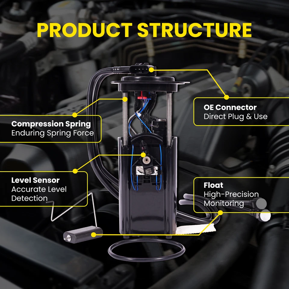 Fuel Pump Module Assembly for Chevrolet Cobalt Pontiac G4 G5 Pursuit Saturn Ion - Image 4 of 4
