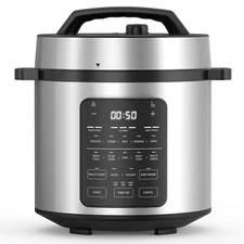 6QT 12-in-1 Electric Pressure Cooker,Multi-Function,Stainless Steel Pot