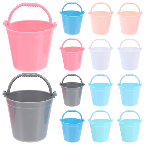 14 Pcs Miniature Bucket Plastic Toy Cleaning Tools Toys Child Kids Small Beach - Picture 10 of 12