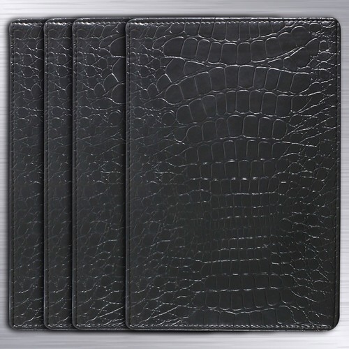 PU Leather Placemat And Coaster Set Of 4 Table Mats Dining Waterproof Tableware - Picture 18 of 69