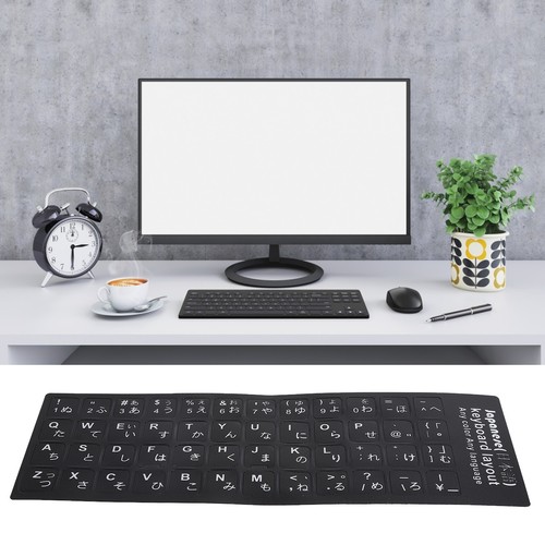Keyboard Sticker Japanese Waterproof White Letter For Notebook Desktop PC Compu - Picture 14 of 24