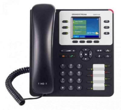 Grandstream Networks GXP2130 V2 IP-Telefon Schwarz, Weiß Kabelgebundenes Mobilte