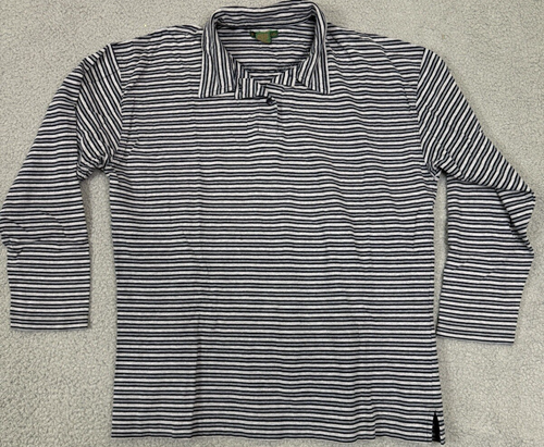 Abercrombie & Fitch Vtg 80's Men's Sz M Long Sleeve Striped Polo