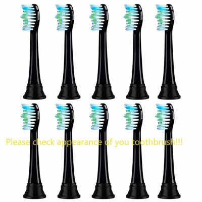 10Pack Zahnbürstenkopf nur für Denta-M / Denta M/LESDM BLACK