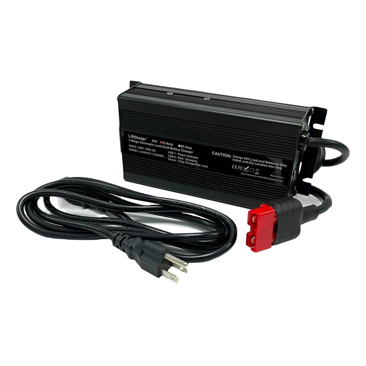 Chargeur Batterie 24V 15A Pour Laveuse Tennant - Modèle T2 T3 T5 T7 - Avec Connecteur SB50