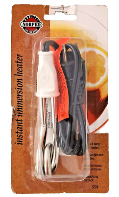 NEW Norpro Immersion Heater for Liquid Travel Office Camp RV Home Camper NICE!