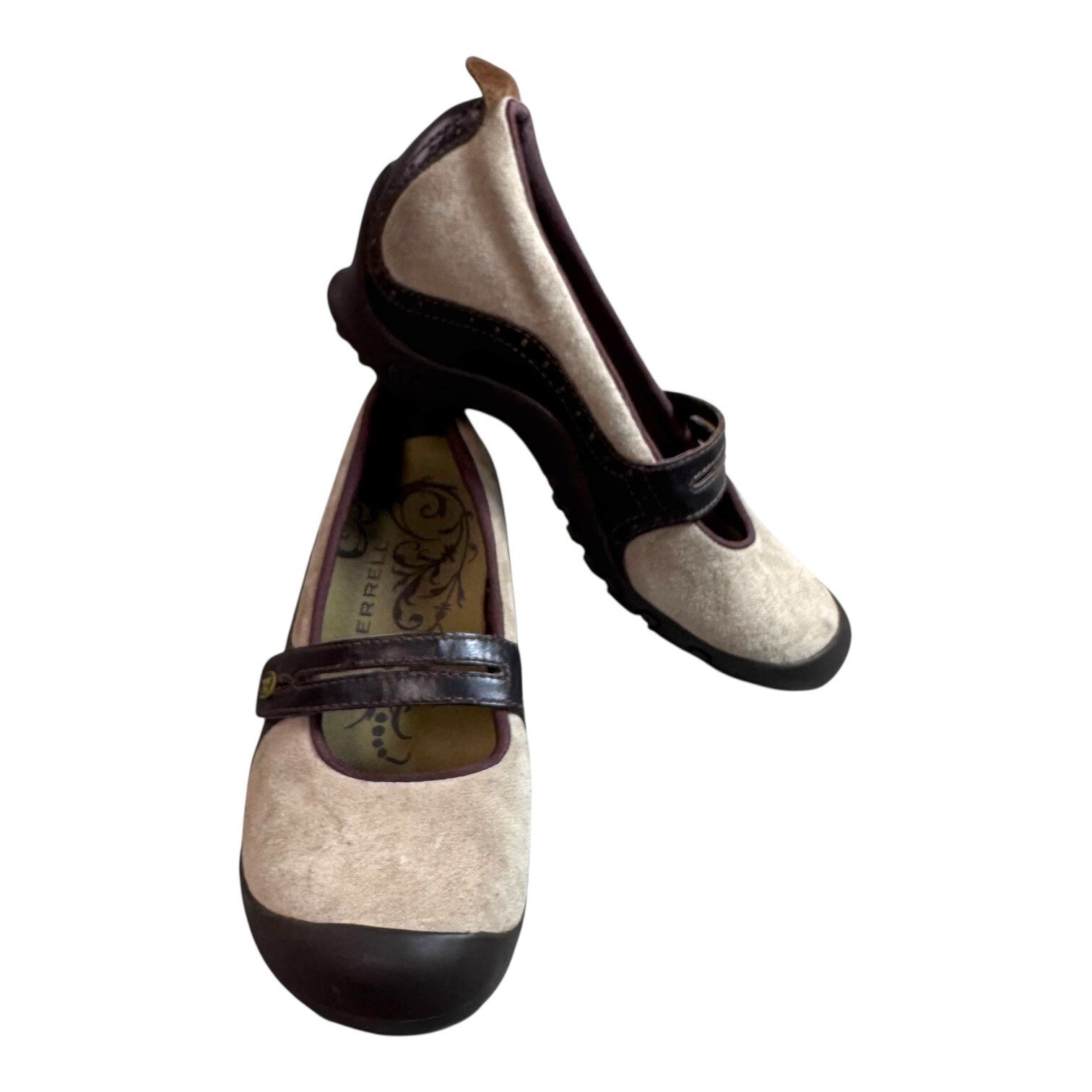 Scarpe comode Merrell Plaza Bandeau espresso pelle scamosciata Mary Jane misura 8 5
