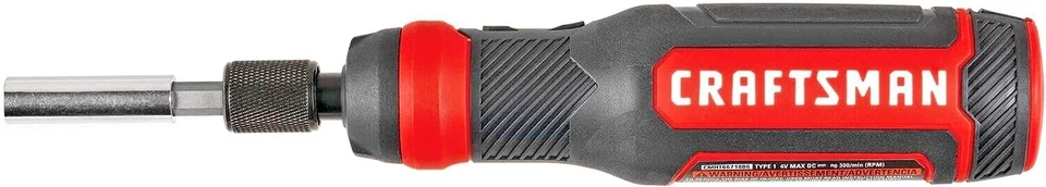 Electric Cordless Rechargeable Screwdriver Set 4V Battery USB Port 300 RPM LED - Image 2 of 4