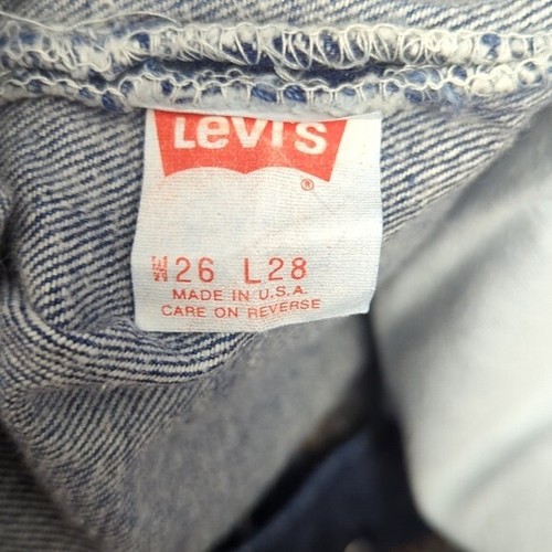 Levi's VTG Jeans Women's 26x28 Blue 701-0115 Student Fit Button Fly Made In USA - Bild 9 von 10