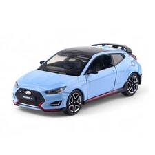 Hyundai Veloster N 1:38 Diecast Model Car Blue Pull Back Toy