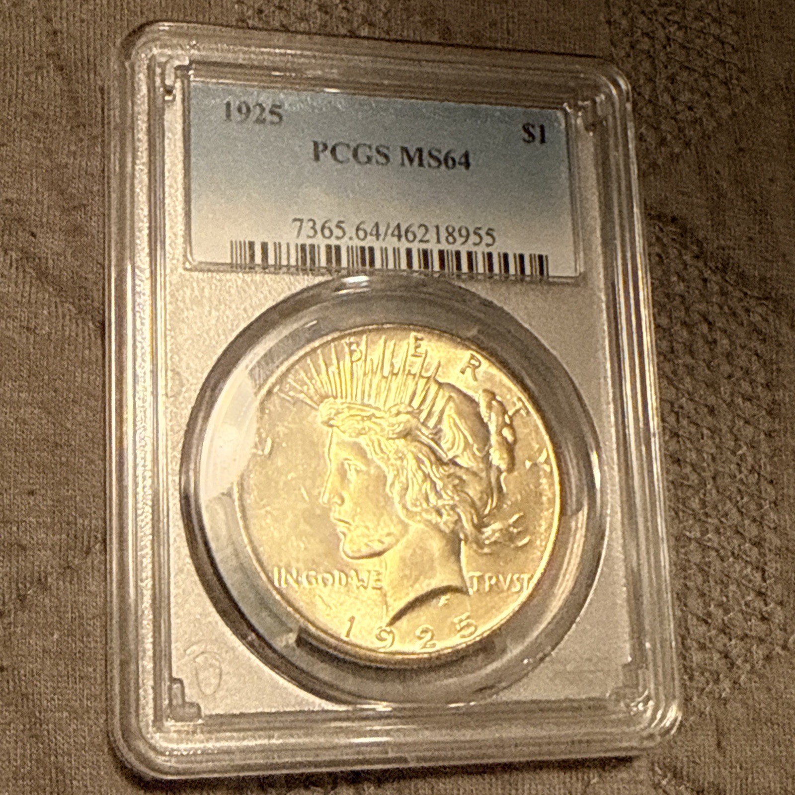 1925 PCGS MS64 Peace Silver Dollar