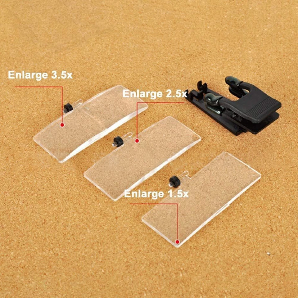 Reading Magnifier, Hands-Free Flip Clip Magnifying Glass, Clip-on Glasses,... - Image 3 of 4