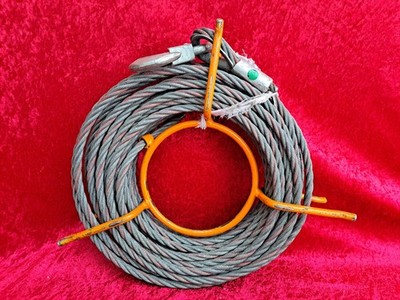 Tractel Stahl- Drahtseil , 1,2cm stark , über 11,1kg schwer