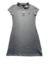 Polo Ralph Lauren Womens Grey Polo Dress M Cotton #328B