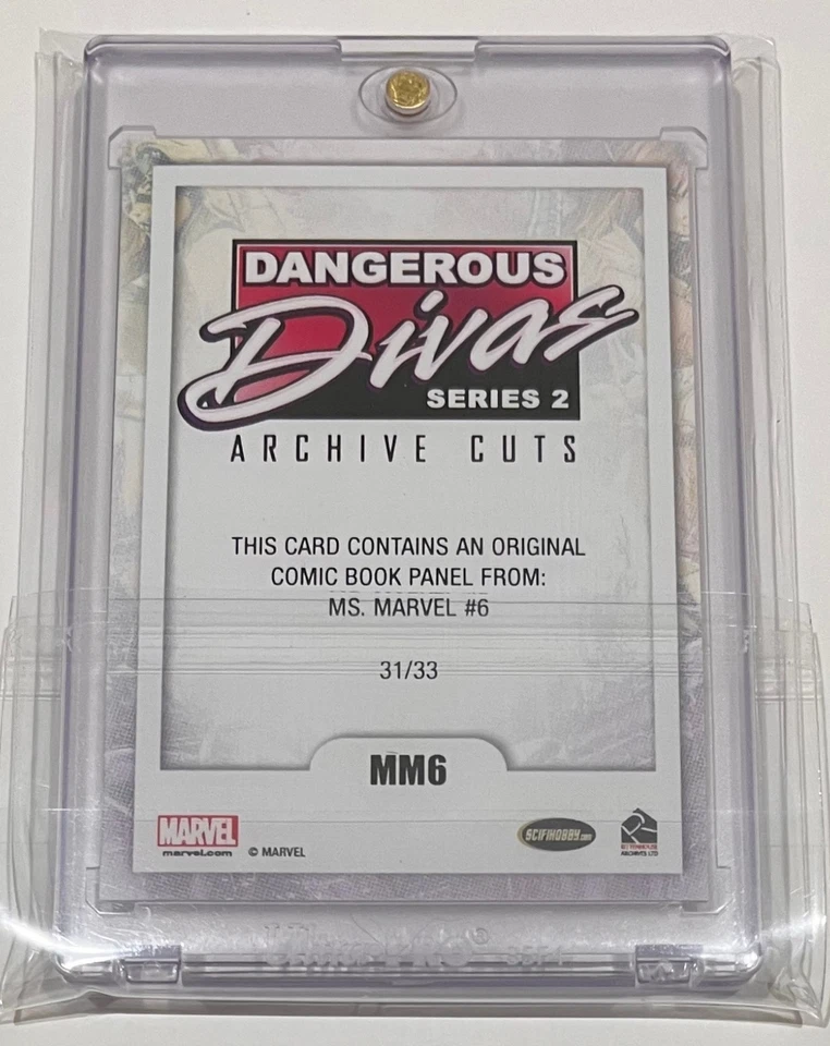 MARVEL COMIC CUT - 2014 - DANGEROUS DIVAS S2 - MM6 - 31/33 - MS. MARVEL - MM #6 - Image 4 of 4