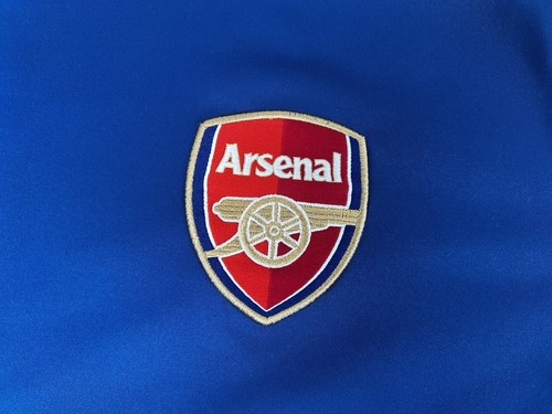Nike Dri-Fit Arsenal F.C. Blue Soccer Jersey Training Shirt Men’s Medium - Picture 2 of 9