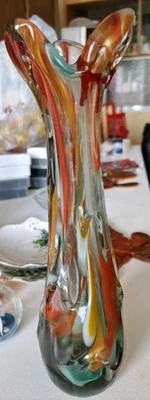 mundgeblasene Vase im Murano-Stil - Bild 1 von 2
