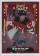 2021-22 Upper Deck Stature Red Auto 16/25 Jesper Bratt #64 Auto 1fa0