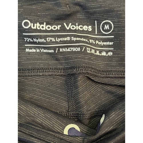 Outdoor Voices Women's Size Medium Gray Cropped Athleisure Leggings - Picture 2 of 6